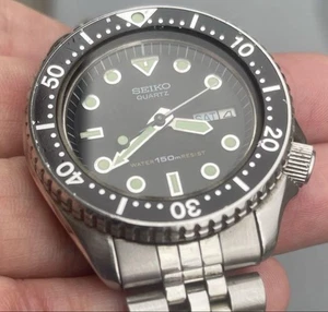 Seiko Diver Classic Vintage 6458-6000 Quartz 150m Edelstahl Uhr - Bild 1 von 12