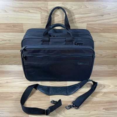 Briggs & Riley 17" Expandable Laptop Briefcase Bag Ballistic Carry-On BBW4X READ - Image 1 of 4