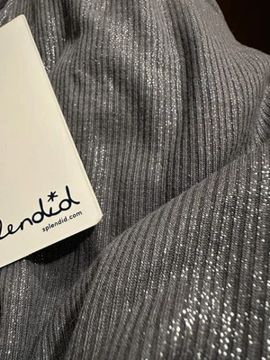 Camiseta sin mangas espléndida gris metálica para mujer talla S nueva con etiquetas Foto 1 de 4
