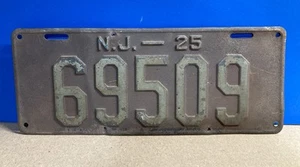 Matrícula de Nueva Jersey 1925 69509 - Imagen 1 de 2