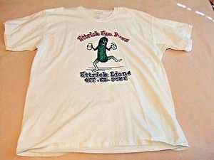 T-SHIRT ETTRICK FUN DAYS LIONS GET-ER-DONE ADULTO TAGLIA XL BIANCO COTONE - Foto 1 di 7