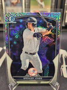 Spencer Jones 2023 Bowman Chrome Mega #BCP-178 🔥 Mojo Refractor 🔥 Yankees - Picture 1 of 1
