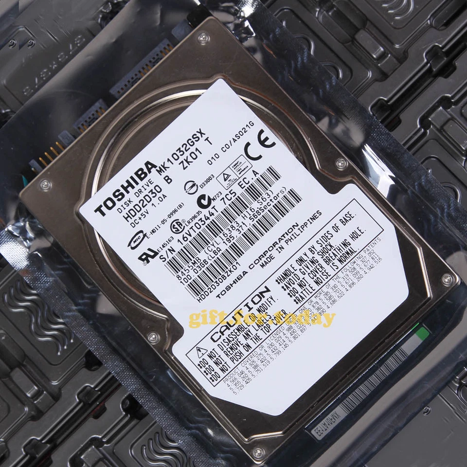 For TOSHIBA MK1032GSX 100 GB 5400 RPM SATA 2.5" Internal Hard Drive HDD - Image 1 of 1