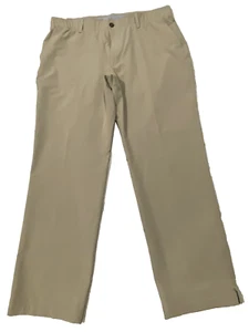 Under Armour UA match play golf pants brown tan 1248089 mens 38x30 Fits 36x30 - Picture 1 of 5