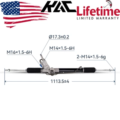 For 2008-2014 Subaru WRX STI 2.5L New Power Steering Rack And Pinion 26-2326 - Image 1 of 4