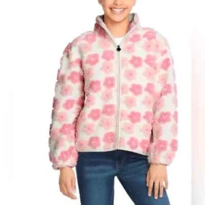 Lucky Brand Youth Shearling Full Zip - Coral Blush - M - Bild 1 von 2