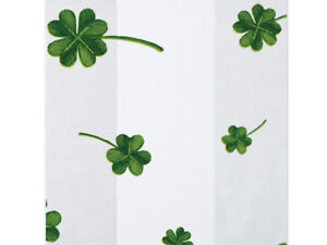20 Shamrocks Clovers 4x2x9" Cello Bags & Green Ties St Patrick's Day Candy Gifts