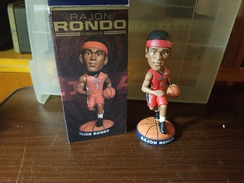 New Orleans Pelicans Rajon Rondo Basketball Bobblehead w/Original Box; Match-Up Cover