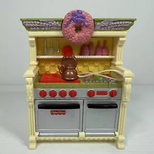 2008 Fisher Price Loving Family Kitchen Stove Oven Sound Working Makes Noise - Picture 1 of 6