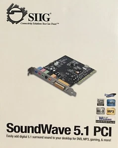 SIIG SoundWave 5.1 PCI Sound Card IC-510012 - Picture 1 of 8