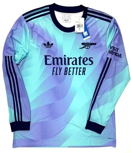 Adidas Arsenal 24/25 Long Sleeve Jersey Blue Purple IS8138 Mens XL - Picture 1 of 7