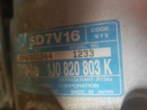 1233 compresseur clim pour SEAT CORDOBA 1.4 I 1994 1J0820803K 1109580