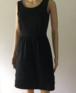 Cynthia Rowley Black Size S Fit To Flare Little Black Dress Lined Top - Picture 1 of 9