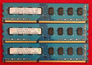 LOT OF 3 Hynix 4GB 2Rx8 PC3-1333MHz 240-Pin Desktop Memory RAM HMT351U6CFR8C-H9 - Picture 1 of 3