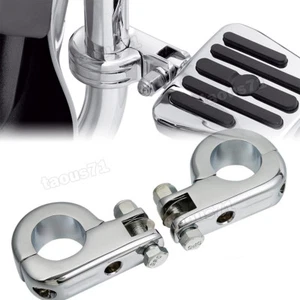 1.25" Highway Guard Foot Peg Clamp Mounting Kit For Harley Touring Engine Bars - Picture 1 of 5