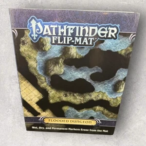 Pathfinder Flip-Mat: Flooded Dungeon Reusable RPG Map Pazio 24 X 30 Inch - Foto 1 di 14