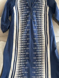 W PARA MUJER Estampado Digital Lino Rayón Largo Kurta Vestido Túnica Algodón Lote/3 - Imagen 1 de 9