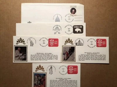5 DIFFERENT COVERS FOR THE “PAPAL” VISIT TO THE UNITED STATES IN 1979 - Image 1 of 3
