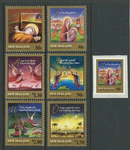 NEW ZEALAND 2001 CHRISTMAS SET OF 7 UNMOUNTED MINT, MNH - Picture 1 of 1