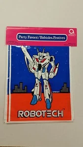 PAQUETE DE 8 BOLSAS DE BOTÍN DE COLECCIÓN AMSCAN ROBOTECH PROGRAMA DE TELEVISIÓN ANIMADO FIESTA FAVOR FIESTA EE. UU. - Imagen 1 de 2