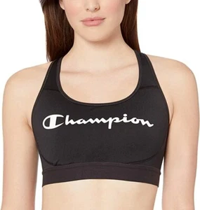 Champion Women's Absolute Workout Sports Bra, Black XS - Picture 1 of 3