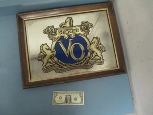 Seagram's VO Canadian Whisky Bar Dekor Antik Spiegel Schild Werbung Vintage - Bild 1 von 1