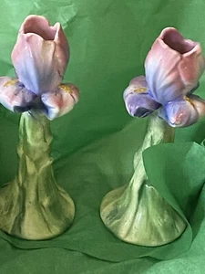BASTONCINI CANDELA TULIPANO PORCELLANA VINTAGE DIPINTI A MANO /MADE IN ITALY/A Ottimo Regalo! - Foto 1 di 6