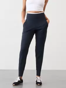 ATHLETA Venice High Rise Jogger XS X-Small | Pantaloni Navy #597888 NUOVO - Foto 1 di 7