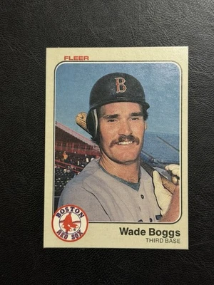 Tarjeta de novato Fleer Wade Boggs 1983 #179 Foto 1 de 2