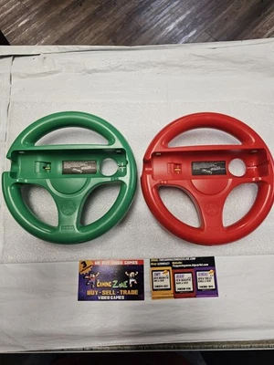 Mario Kart Nintendo Wii Volante Mario & Luigi Controladores Hori. Check Pic Foto 1 de 4