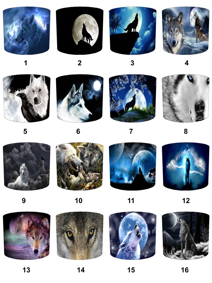 Luces de techo Night Wolf Wolves Wolf lámparas de mesa pantallas Wolf cortinas colgantes. Foto 1 de 1