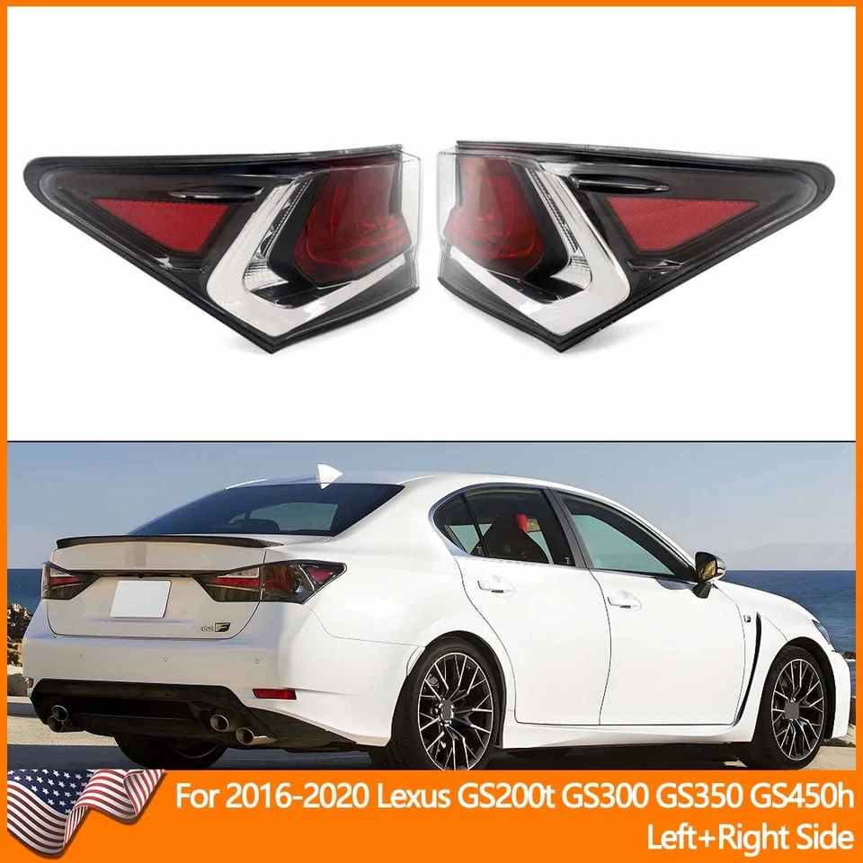 Left Right Side Outer Tail Light Rear Lamp For 2016-2020 Lexus GS350 GS300 GS250 - Image 1 of 4