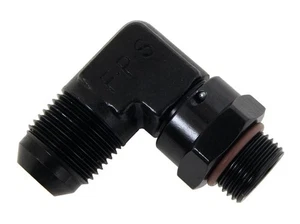 Fragola Performance 499210-Bl #10 X 7/8-14 90 Degree Swivel Adapter Black - Picture 1 of 4