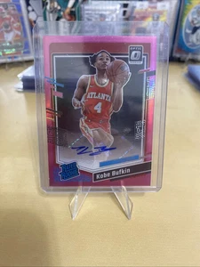 2023-24 Donruss Optic Rated Rookie Pink Hyper #265 Auto Kobe Bufkin 6/25 - Bild 1 von 2