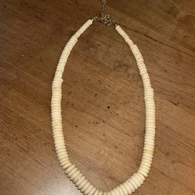 "Collar concha de playa marfil / 18"" graduado en tamaño cierre ajustable nuevo sin etiquetas" Foto 1 de 4