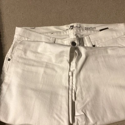 Pantalones de mezclilla Paxtyn 7 For All Man Kind blancos Foto 1 de 3