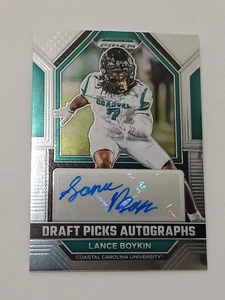 Lance Boykin Seattle Seahawks 2023 Panini Prizm Certificato Autografo Rookie Card - Foto 1 di 2
