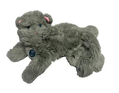 Vintage 1983 Dakin Cat Plush Gray Floppy With Rattle Tail 1980's Persian - Image 1 of 4