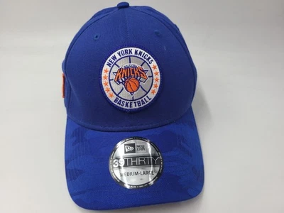 New York Knicks Ala Camuflada New Era 39Thirty Flex Ajustada M-L Gorra Hombres NBA Azul Foto 1 de 4