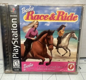 Barbie Race & Ride (Sony PlayStation 1, 1999) CLEAN W/ Registry Card/manual - Picture 1 of 4