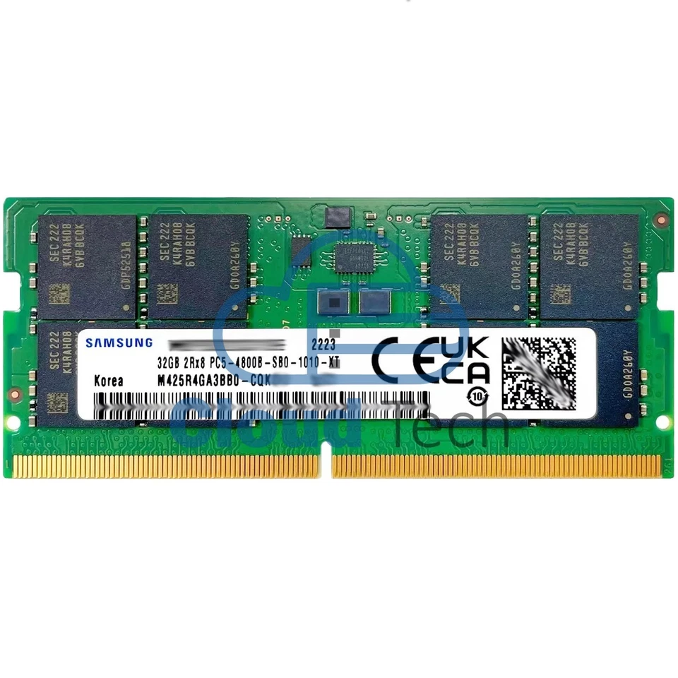Memoria SO-DIMM sin búfer M425R4GA3BB0-CQK Samsung 32 GB PC5-38400 DDR5-4800 MHz Foto 1 de 1