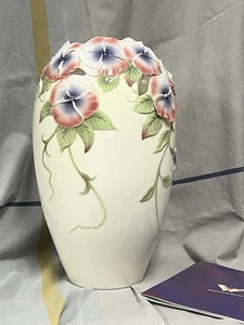 Franz Stiefmütterchen Vase - FZ00422 - Wunderschön! - Neuzustand im Originalkarton - Bild 1 von 12