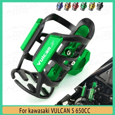 CNC Beverage Water Bottle Drink Cup Holder Stand For kawasaki VULCAN S 650CC - Image 1 of 4