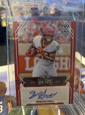 2022 Leaf Draft - Autographs Red #BA-BH2 Breece Hall (AU, RC)
