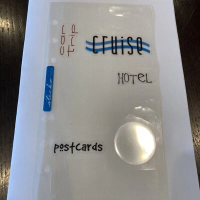 EK Success Sticko Phrase Cafe Bon Voyage Travel SP-PCC-23 Cruise Hotel明信片 — 第 1/4 张图片