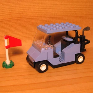 DadventureDan's CUSTOM GOLF CART LIGHT BLUE for LEGO town city club golfer gift - Picture 1 of 3