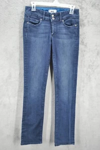 Paige Hidden Hills Womens Jeans Size 27 Blue Straight 28x32 Denim Low Rise - Picture 1 of 14