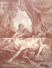 Jupiter and Antiope  (1750)......erotic art..Antique print...1928