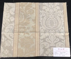 COWTAN & TOUT Romana Stripe in Celadon 15 x 17 1/2" Cotton Blend Fabric Sample - Picture 1 of 3