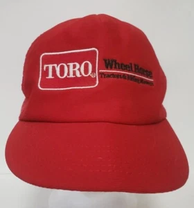 Vintage rote TORO WHEEL HORSE Mütze Kappe TRAKTOREN & REITMÄHER Snapback Mesh - Bild 1 von 9